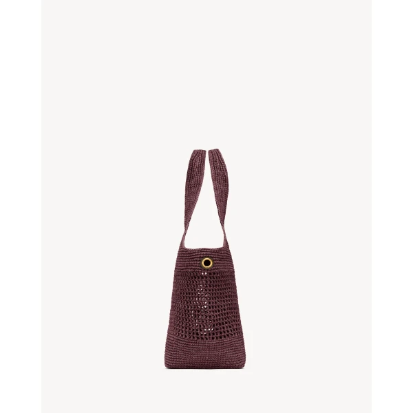 Saint Laurent ICARE medium in raffia, view 4
