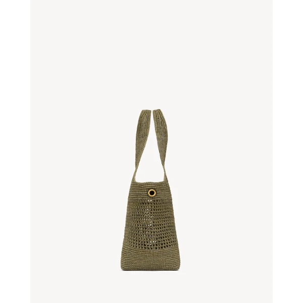 Saint Laurent ICARE medium in raffia, view 4