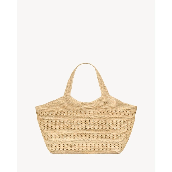 Saint Laurent ICARE medium in raffia, view 4