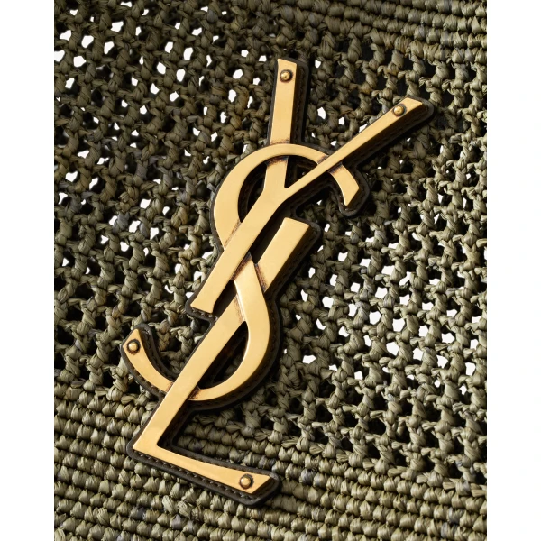 Saint Laurent ICARE medium in raffia, view 6