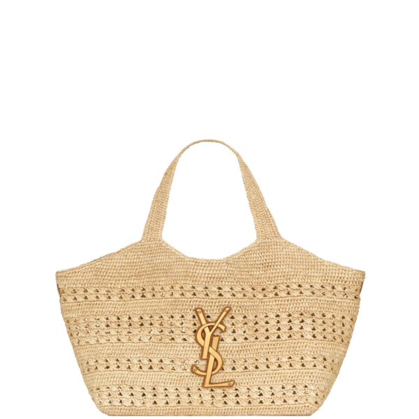 Saint Laurent ICARE medium in raffia designed in Paris