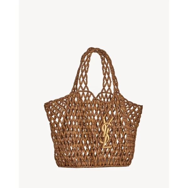 Saint Laurent ICARE medium in wood beads, view 6