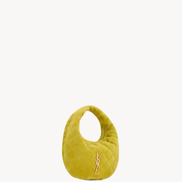 Saint Laurent ICARINO in quilted suede designed in Paris
