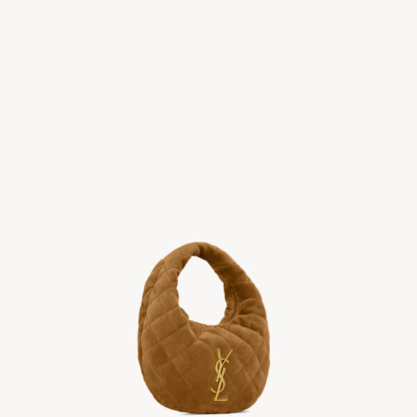 Saint Laurent ICARINO in quilted suede designed in Paris