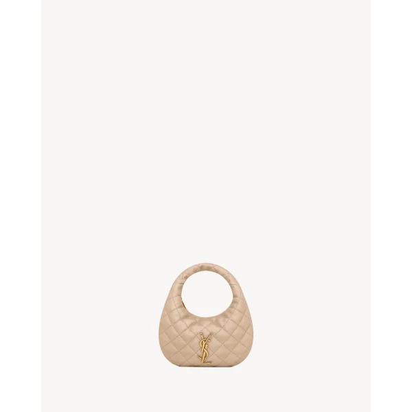 Saint Laurent ICARINO mini in quilted nappa, view 2
