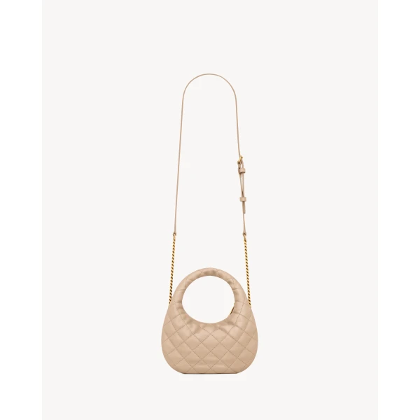 Saint Laurent ICARINO mini in quilted nappa, view 3