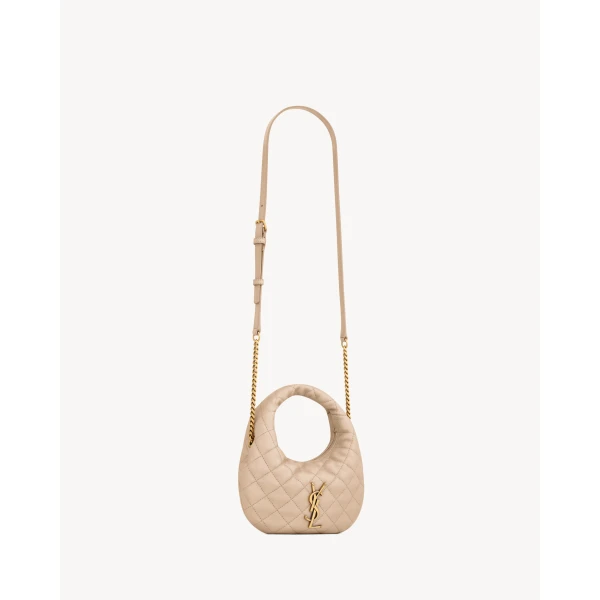 Saint Laurent ICARINO mini in quilted nappa, view 5