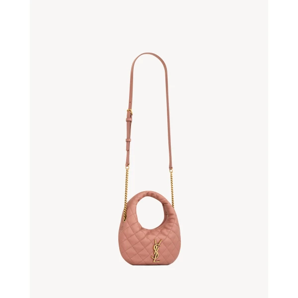 Saint Laurent ICARINO mini in quilted nappa, view 5