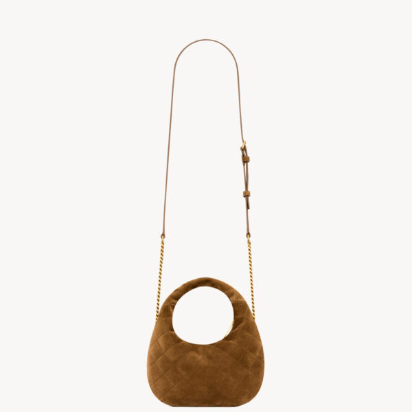 Saint Laurent ICARINO mini in quilted suede designed in Paris