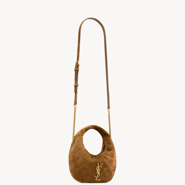 Saint Laurent ICARINO mini in quilted suede designed in Paris