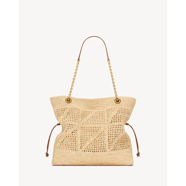 Saint Laurent JAMIE SHOPPING in raffia, view 2