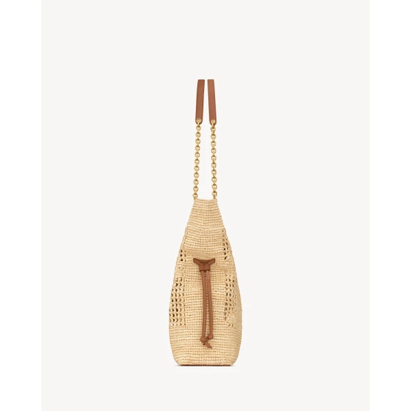 Saint Laurent JAMIE SHOPPING in raffia, view 3