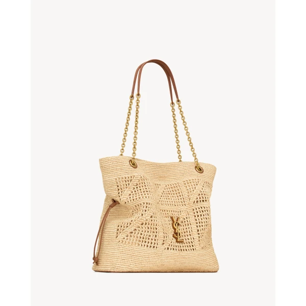 Saint Laurent JAMIE SHOPPING in raffia, view 4