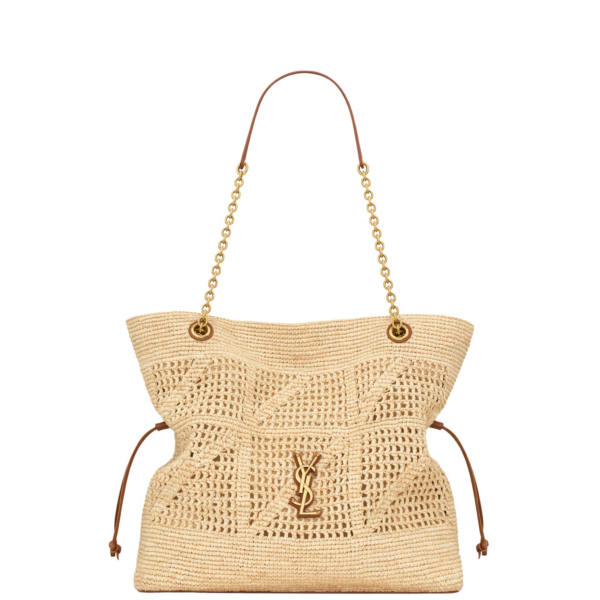 Saint Laurent JAMIE SHOPPING in raffia designed in Paris