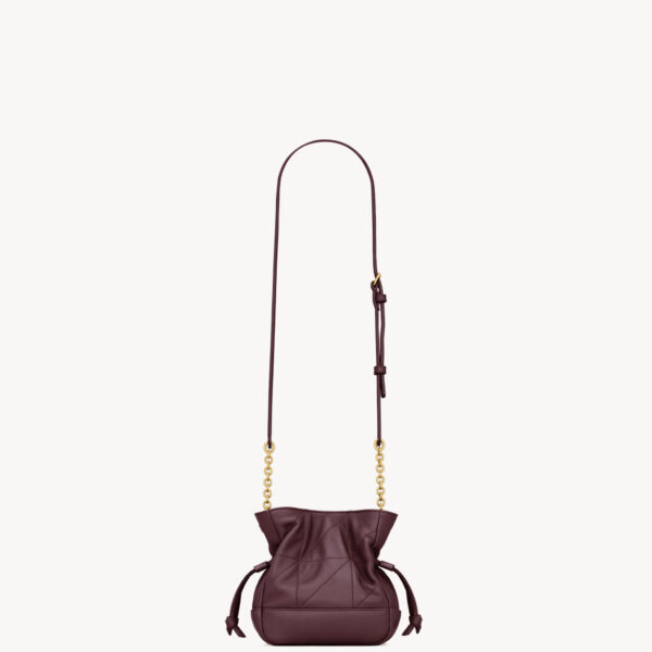 Saint Laurent JAMIE mini shoulder pouch in lambskin designed in Paris