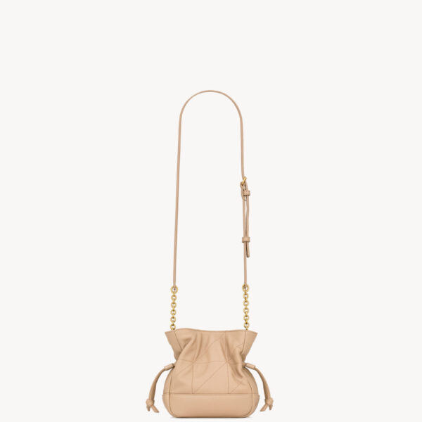 Saint Laurent JAMIE mini shoulder pouch in lambskin designed in Paris