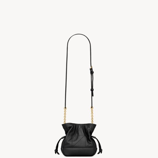 Saint Laurent JAMIE mini shoulder pouch in lambskin designed in Paris