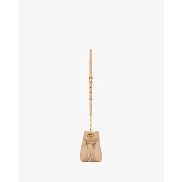 Saint Laurent JAMIE mini shoulder pouch in lambskin, view 4