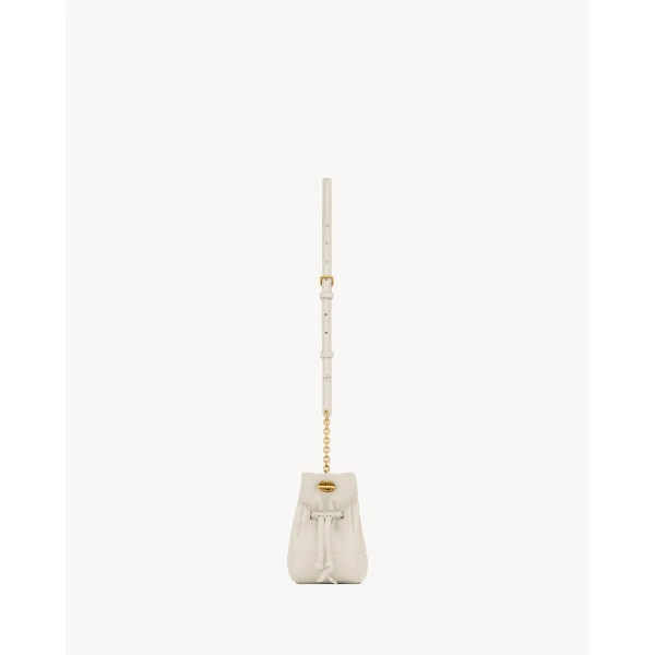 Saint Laurent JAMIE mini shoulder pouch in lambskin, view 4