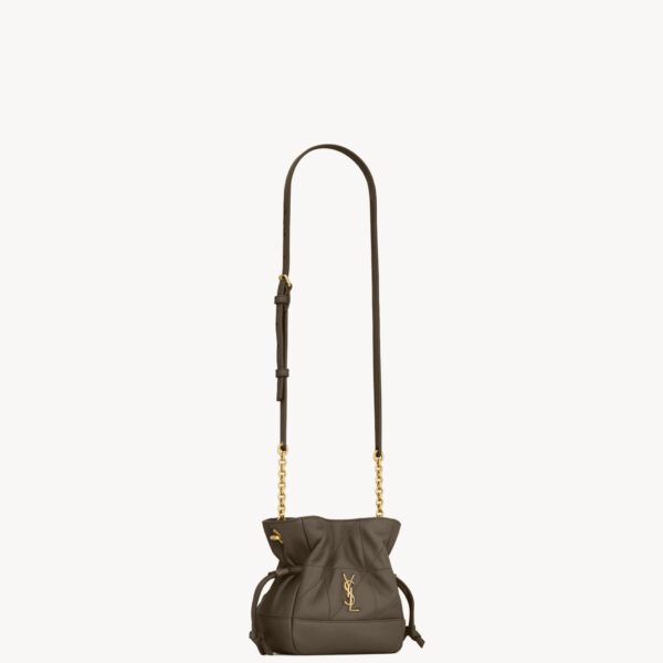 Saint Laurent JAMIE mini shoulder pouch in lambskin designed in Paris