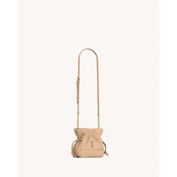 Saint Laurent JAMIE mini shoulder pouch in lambskin, view 5
