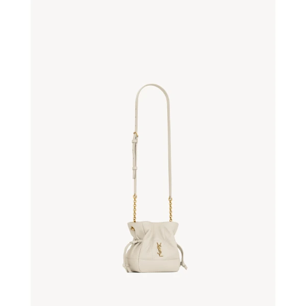 Saint Laurent JAMIE mini shoulder pouch in lambskin, view 5