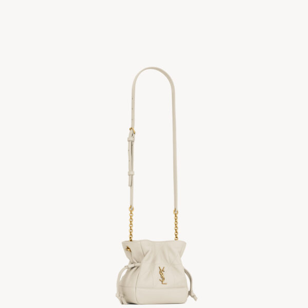 Saint Laurent JAMIE mini shoulder pouch in lambskin designed in Paris