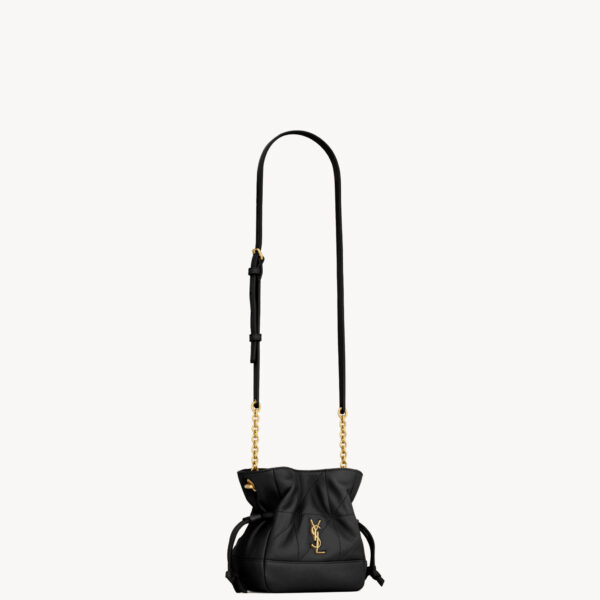 Saint Laurent JAMIE mini shoulder pouch in lambskin designed in Paris