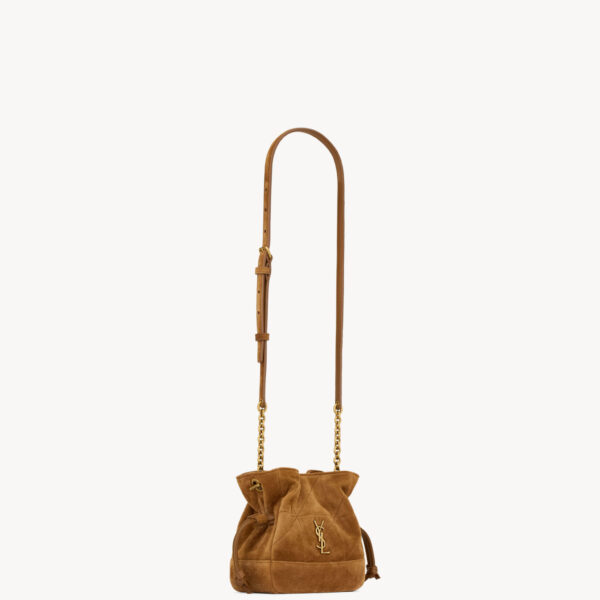 Saint Laurent JAMIE mini shoulder pouch in suede designed in Paris