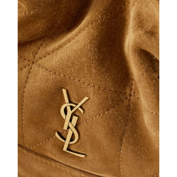 Saint Laurent JAMIE mini shoulder pouch in suede, view 6