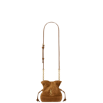 Saint Laurent JAMIE mini shoulder pouch in suede designed in Paris