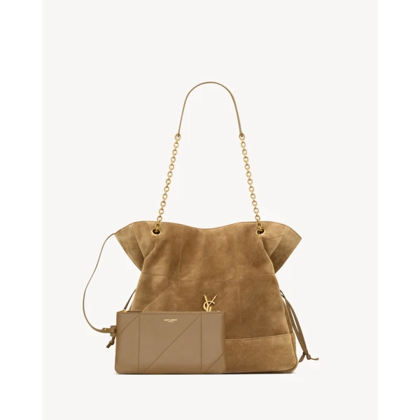 Saint Laurent JAMIE shopping in suede, view 3