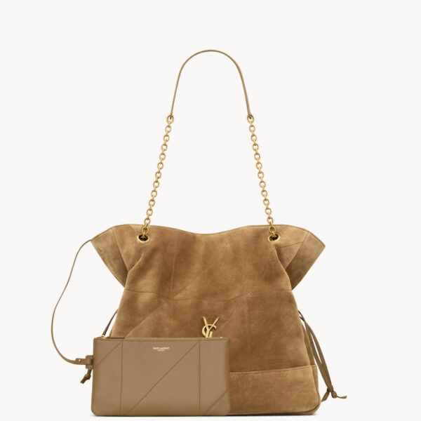 Saint Laurent JAMIE shopping in suede designed in Paris