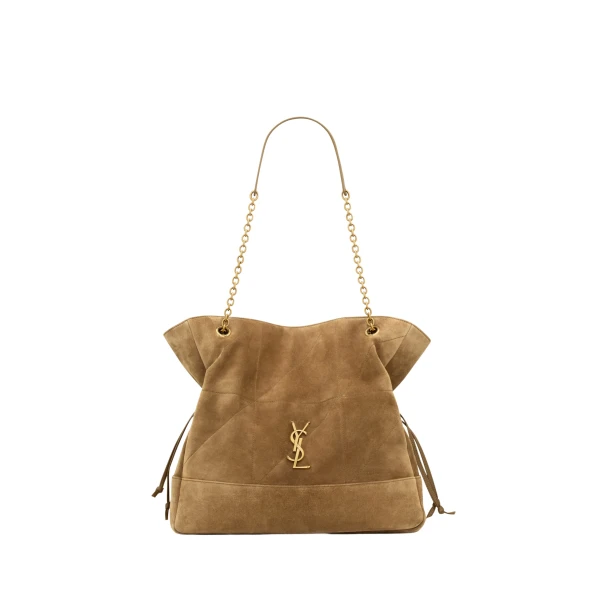 Saint Laurent JAMIE shopping in suede designed in Paris