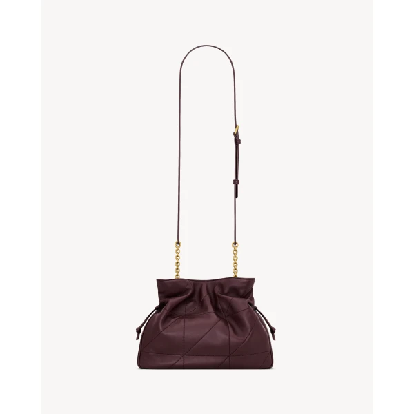 Saint Laurent JAMIE shoulder pouch in lambskin, view 3