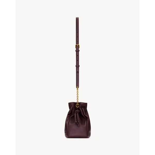 Saint Laurent JAMIE shoulder pouch in lambskin, view 4
