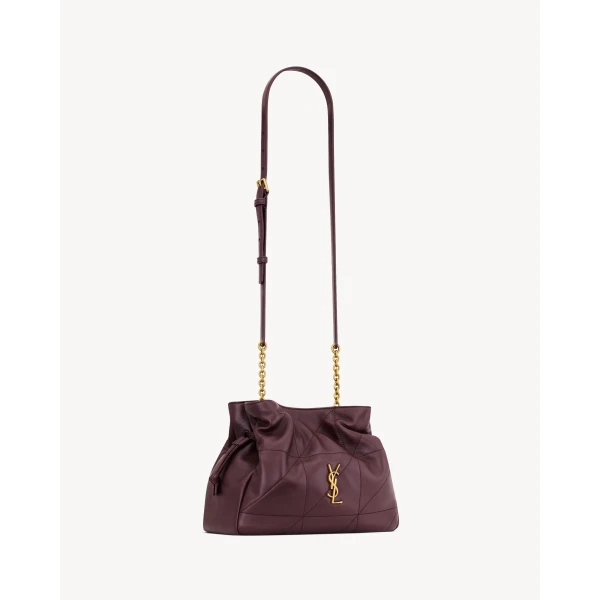 Saint Laurent JAMIE shoulder pouch in lambskin, view 5