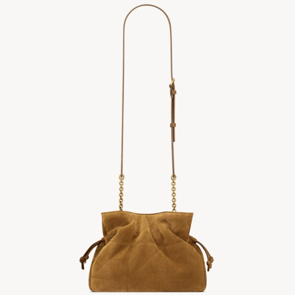 Saint Laurent JAMIE shoulder pouch in suede designed in Paris