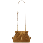 Saint Laurent JAMIE shoulder pouch in suede designed in Paris