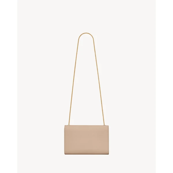 Saint Laurent KATE MEDIUM IN GRAIN DE POUDRE EMBOSSED LEATHER, view 3