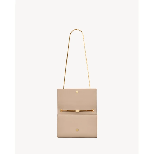Saint Laurent KATE MEDIUM IN GRAIN DE POUDRE EMBOSSED LEATHER, view 5