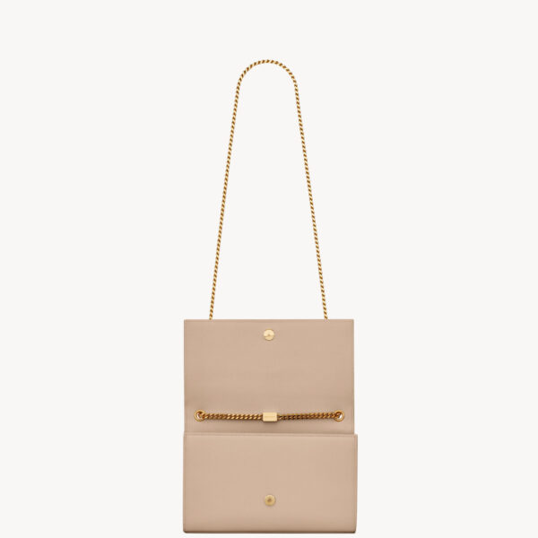 Saint Laurent KATE MEDIUM IN GRAIN DE POUDRE EMBOSSED LEATHER designed in Paris