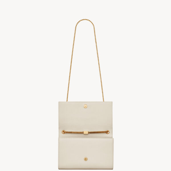Saint Laurent KATE MEDIUM IN GRAIN DE POUDRE EMBOSSED LEATHER designed in Paris