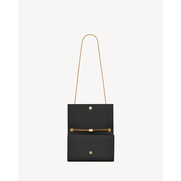 Saint Laurent KATE MEDIUM IN GRAIN DE POUDRE EMBOSSED LEATHER, view 5