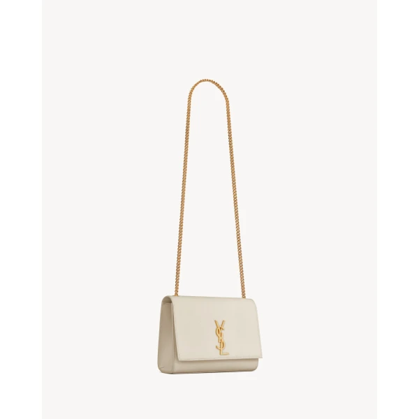 Saint Laurent KATE MEDIUM IN GRAIN DE POUDRE EMBOSSED LEATHER, view 6
