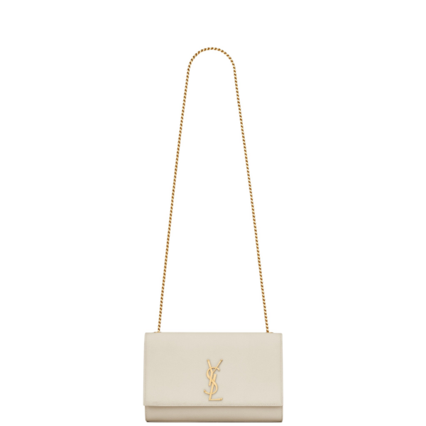 Saint Laurent KATE MEDIUM IN GRAIN DE POUDRE EMBOSSED LEATHER designed in Paris