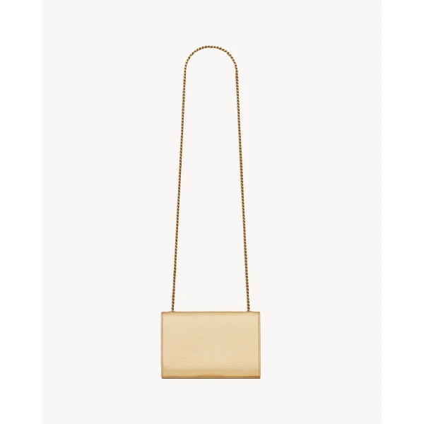 Saint Laurent KATE SMALL IN METALLIC LEATHER, view 2