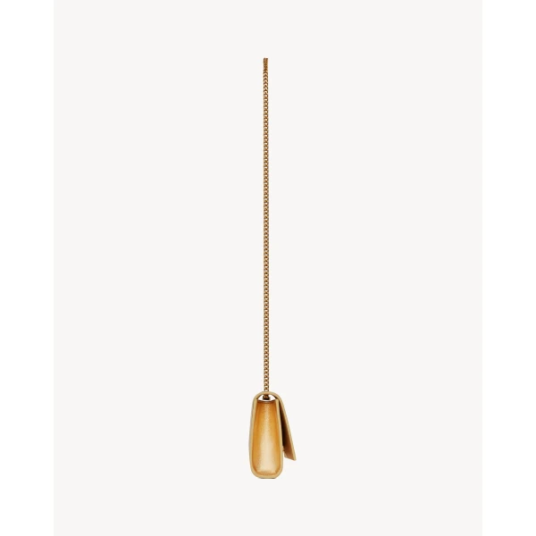Saint Laurent KATE SMALL IN METALLIC LEATHER, view 3