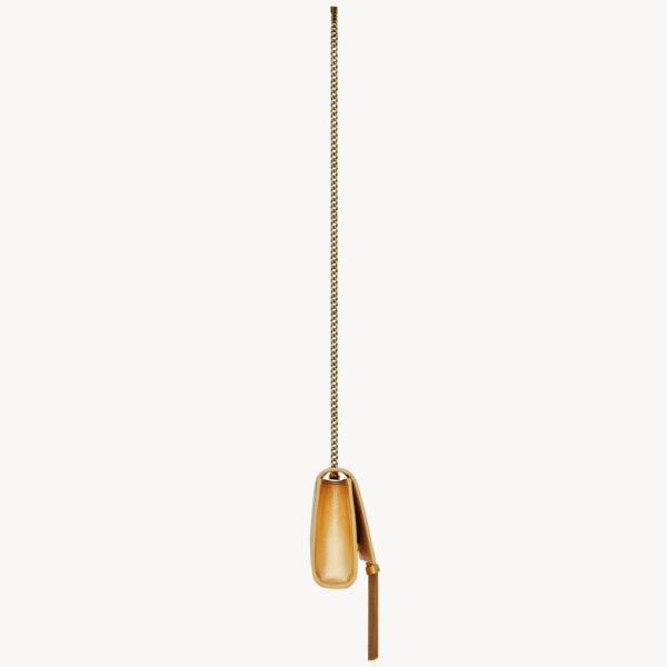 Saint Laurent KATE SMALL TASSEL IN METALLIC LEATHER designed in Paris