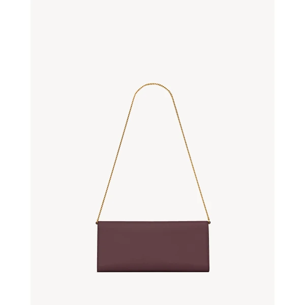 Saint Laurent KATE clutch in grain de poudre leather, view 3